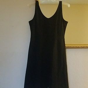 XL Black cotton blend dress